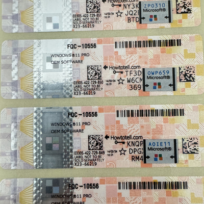 Novo Win 11 Pro Autocolante OEM 100% Ativação Online Win 11 Pro Autocolante OEM COA Entrega rápida