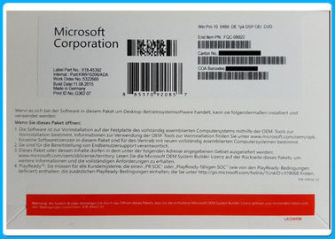Ativação em linha da chave 100% do bloco do OEM de Microsoft Windows 10 originais pro