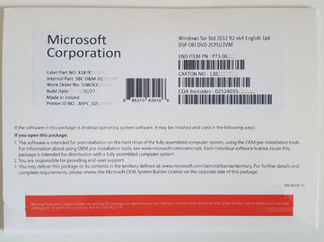 Inglês Windows Server 2012 R2 STD, chave do Oem R2 de Windows 2012 com garantia da vida