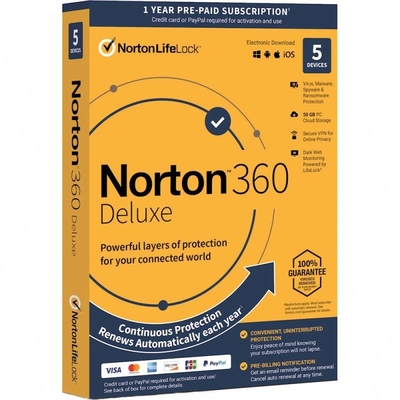 Software de segurança geral global superior do Antivirus da licença da chave do dispositivo de Norton 360 1 em linha
