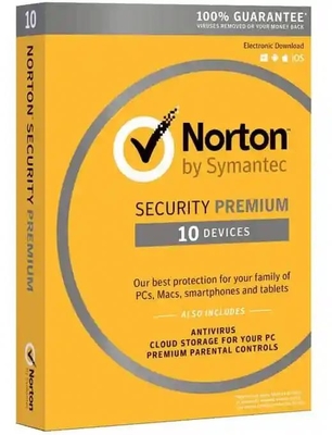 Software de segurança geral global superior do Antivirus da licença da chave do dispositivo de Norton 360 1 em linha
