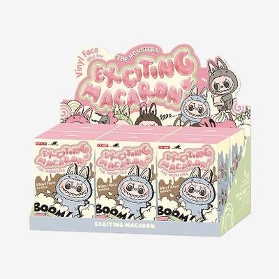 Original Autêntico Popmart Labubu Monstros Excitante Macarrão Assento Cego Caixa Figura Brinquedo Bonitinho Brinquedos Mistério Caixas
