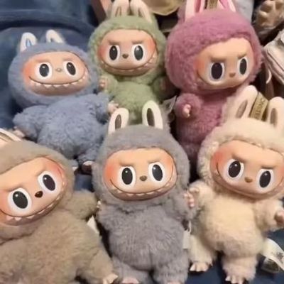 Original Autêntico Popmart Labubu Monstros Excitante Macarrão Assento Cego Caixa Figura Brinquedo Bonitinho Brinquedos Mistério Caixas