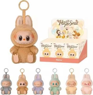 Original Autêntico Popmart Labubu Monstros Excitante Macarrão Assento Cego Caixa Figura Brinquedo Bonitinho Brinquedos Mistério Caixas