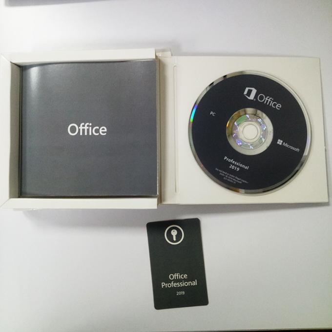 Software 2019 do original do pacote do código chave DVD de Microsoft do escritório múltiplo da língua pro