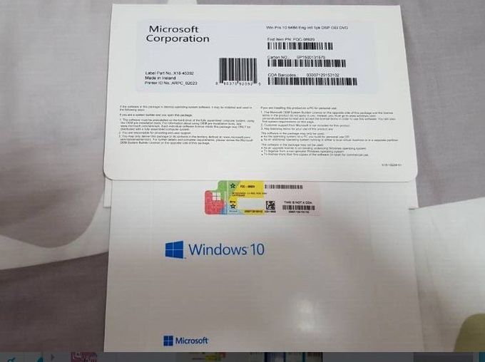 Ativação em linha original da chave 100% do OEM do profissional de Microsoft Windows 10
