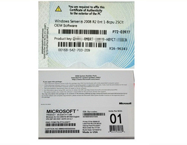 a melhor Edição Empresarial R2 8cpu Windows Server Digi chave genuína de Windows Server 2008 da licença do vendedor 25Clients 2008 em linha