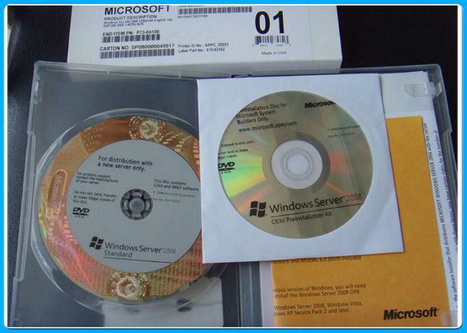 25 servidor 2008 do CALS Microsoft Windows 64 versão inglesa do bocado DVD para o computador/caderno
