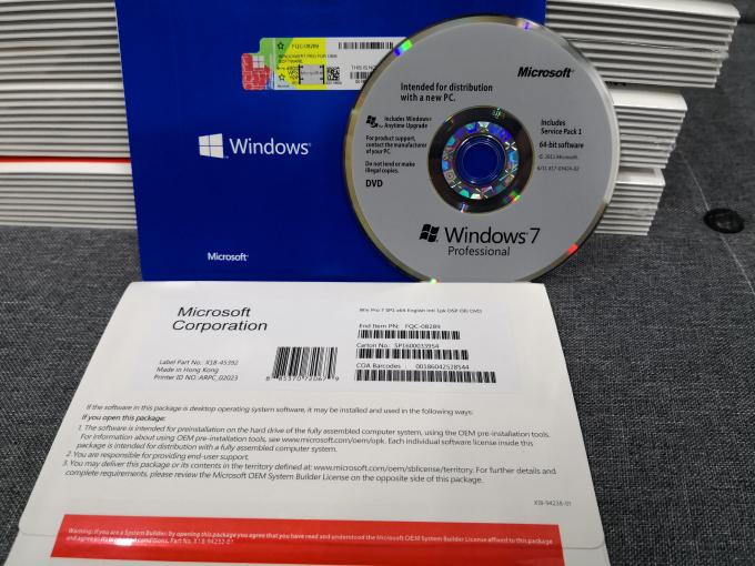Versão completa do pacote do OEM do profissional de Microsoft Windows 7 da garantia do tempo da vida