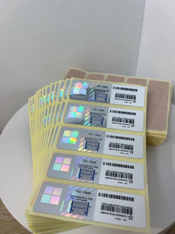 Etiqueta do Coa de Windows 11 vitória em linha global 11 pro KeyPo da garantia vitalícia da ativação da pro 1
